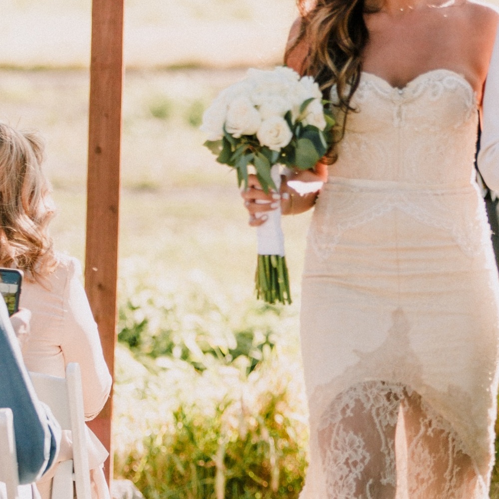 Inbal dror wedding dress cream
